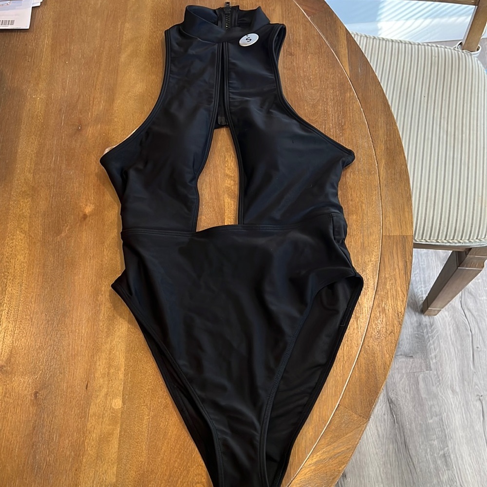 Forever 21 small black one piece bathing suit